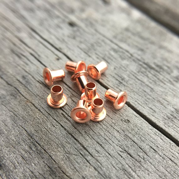 Copper Plated Brass Eyelets Rivets 