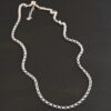 Sterling Silver Roxy Rolo Chain - shiny shown on dark background