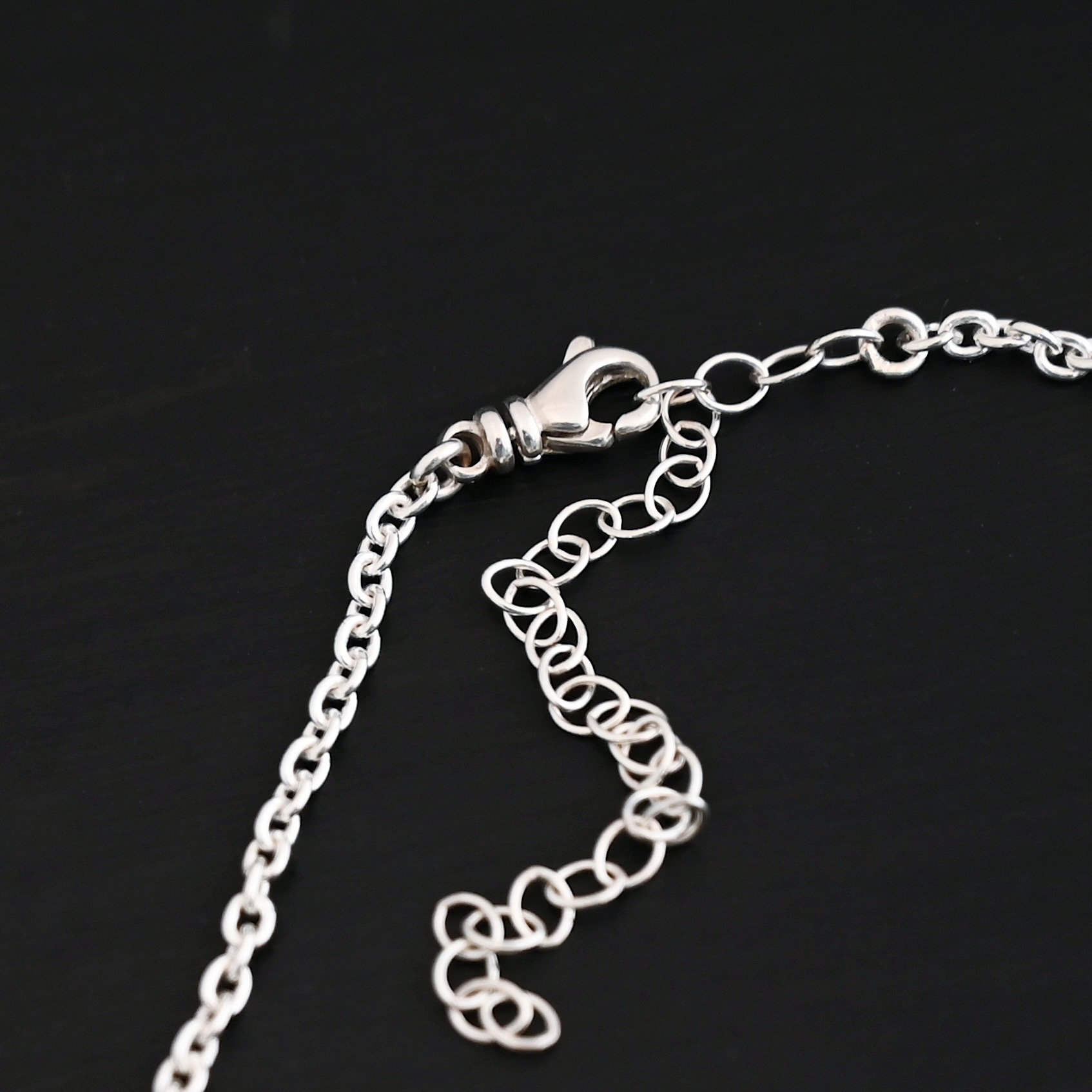Sterling Silver Savannah Chain - Shiny shown on dark background