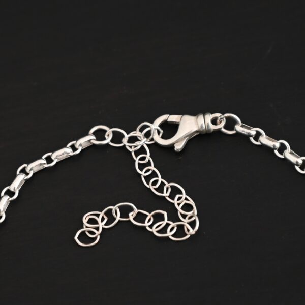 Sterling silver Olivia Chain - Shiny shown on dark background