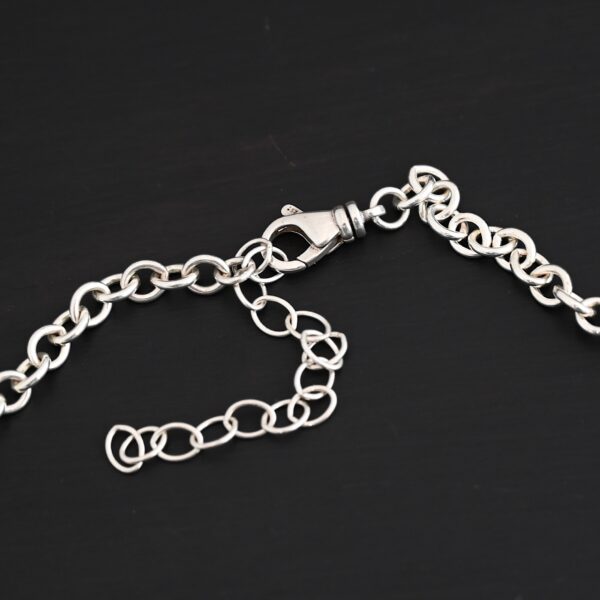 Sterling Silver Joy Chain - Shiny shown on dark background