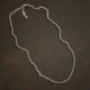 Sterling Silver oxidized Maria Chain on dark background