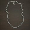 Sterling Silver oxidized Maria Chain on dark background