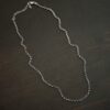 Sterling Silver oxidized Rachel Rolo Chain on dark background