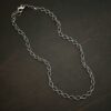 Sterling Silver oxidized Allie Chain on dark background