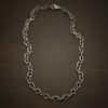 Sterling Silver oxidized Willow Chain on dark background