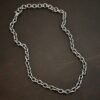 Sterling Silver Georgia XXL chain shown oxidized on dark background