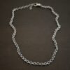 Sterling Silver Joan XL chain shown oxidized on dark background