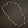 Sterling Silver Joan XL chain shown oxidized on dark background