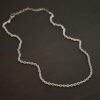 Stainless Steel Simon Chain shown on dark background
