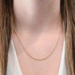 Ruby Rolo Chain