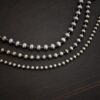 Stainless Steel Beau Ball chain shown on dark background