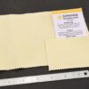 Yellow Jewelry Cleaning Cloth both sizes shown by ruler