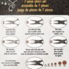 Shows pieces included in pliers kit and back of packaging