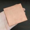 3x3" copper square sheets shown in hand