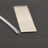 Silver Solder Sheet & Wire on dark background