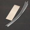 Silver Solder Sheet & Wire shown on dark background