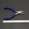 Ring Bending Pliers - Blue rubber handle shown by ruler