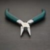 Wire Wrapping pliers - Dark Green rubber handle shown on dark background