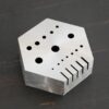 Hexagon Anvil - stainless steel shown on dark background