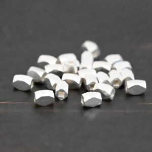 Sterling Silver Rectangle Bead