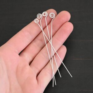 Decorative Artisan Swirl Headpins