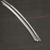 Silver Shiny Large Hole Headpin shown on dark background