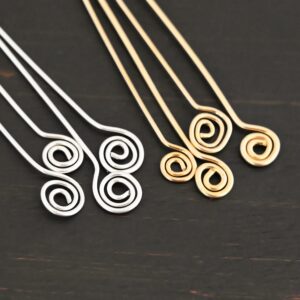 Decorative Artisan Swirl Headpins
