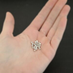 Sterling Silver Cubed Bead