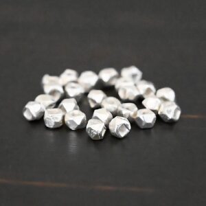 Sterling Silver Cubed Bead