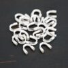 Silver shiny wire guards shown on dark background