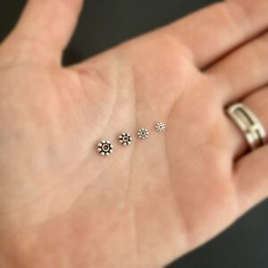 Sterling Silver Daisy Spacers