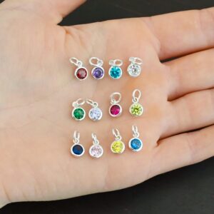 Sterling Silver Birthstone Charms