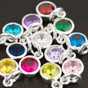 Sterling Silver Birthstone Charms