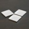 Thick square bezel cups - shiny shown on dark background