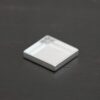 Thick square bezel cups - shiny shown on dark background