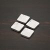 square bezel cups - shiny shown on dark background
