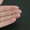 CZ Hinged Bail - Silver shown in hand