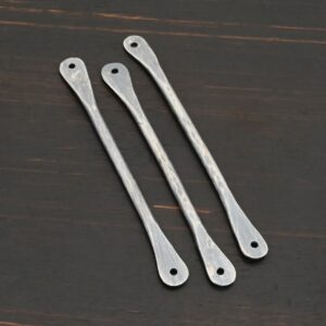 Handmade Hammered Stick Finding – Sterling Silver