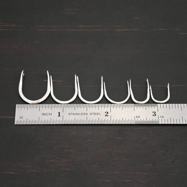 U Shaped finding - shiny hammered shown by ruler