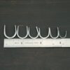 U Shaped finding - oxidized hammered shown by ruler