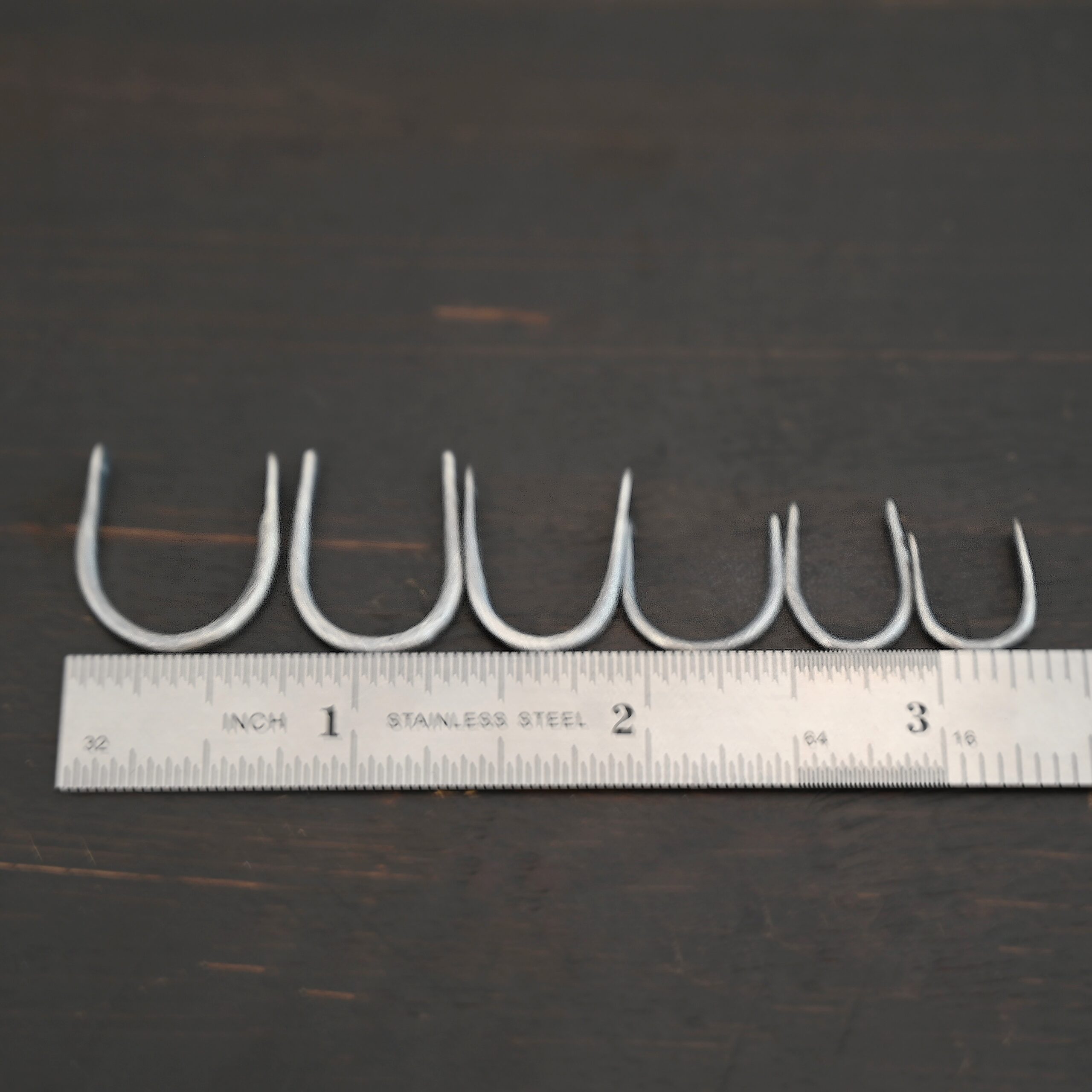 U Shaped finding - oxidized smooth shown by ruler