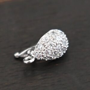 Sterling Silver CZ Hinged Bail