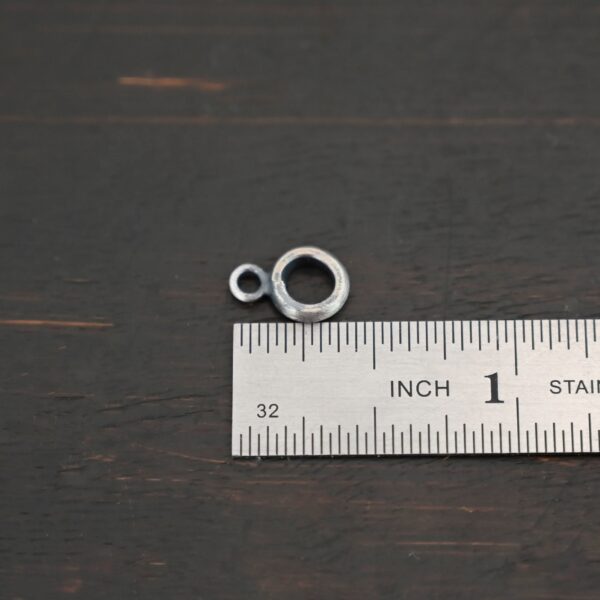 Heavy Bail - oxidized shown by ruler