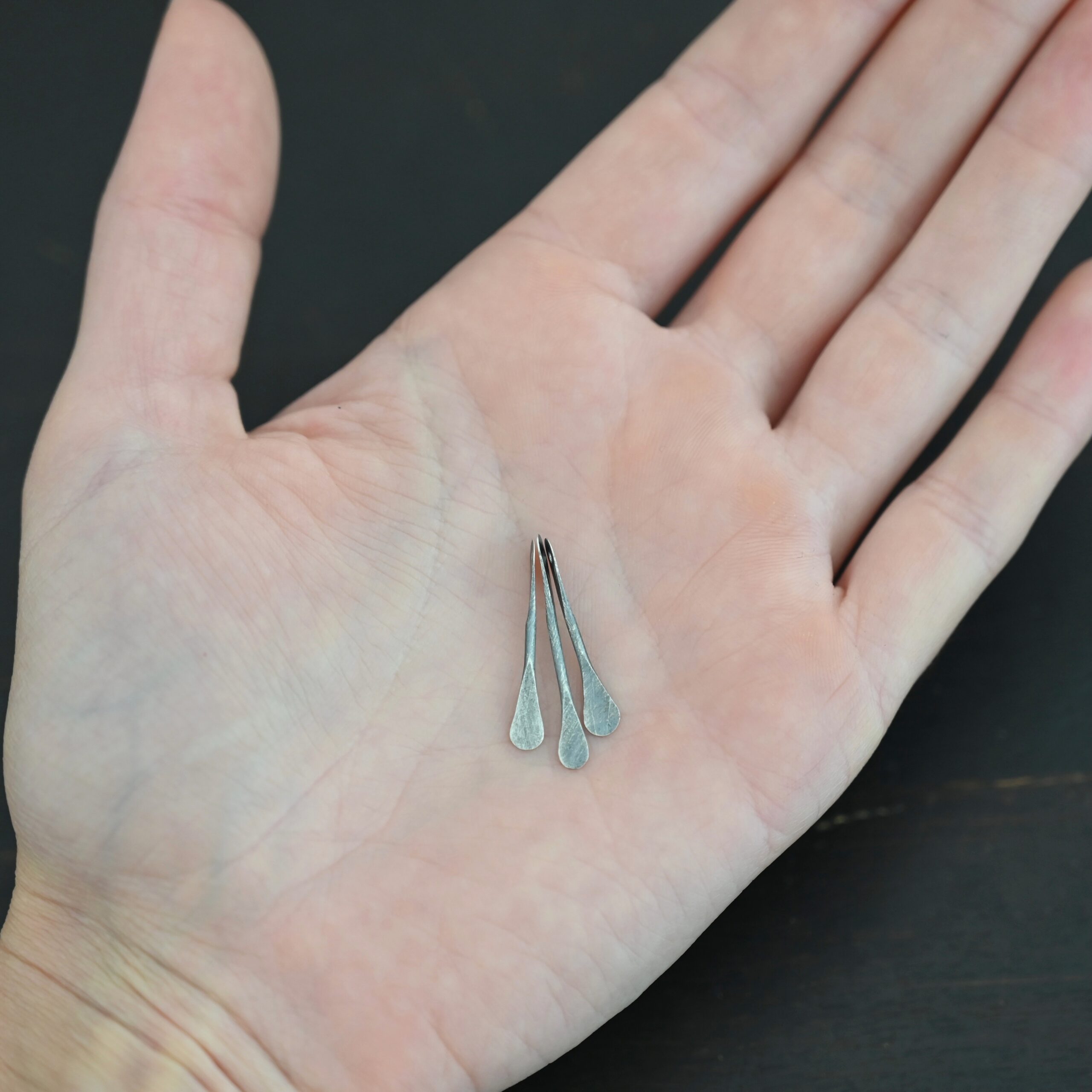 Necklace Component - oxidized shown in hand