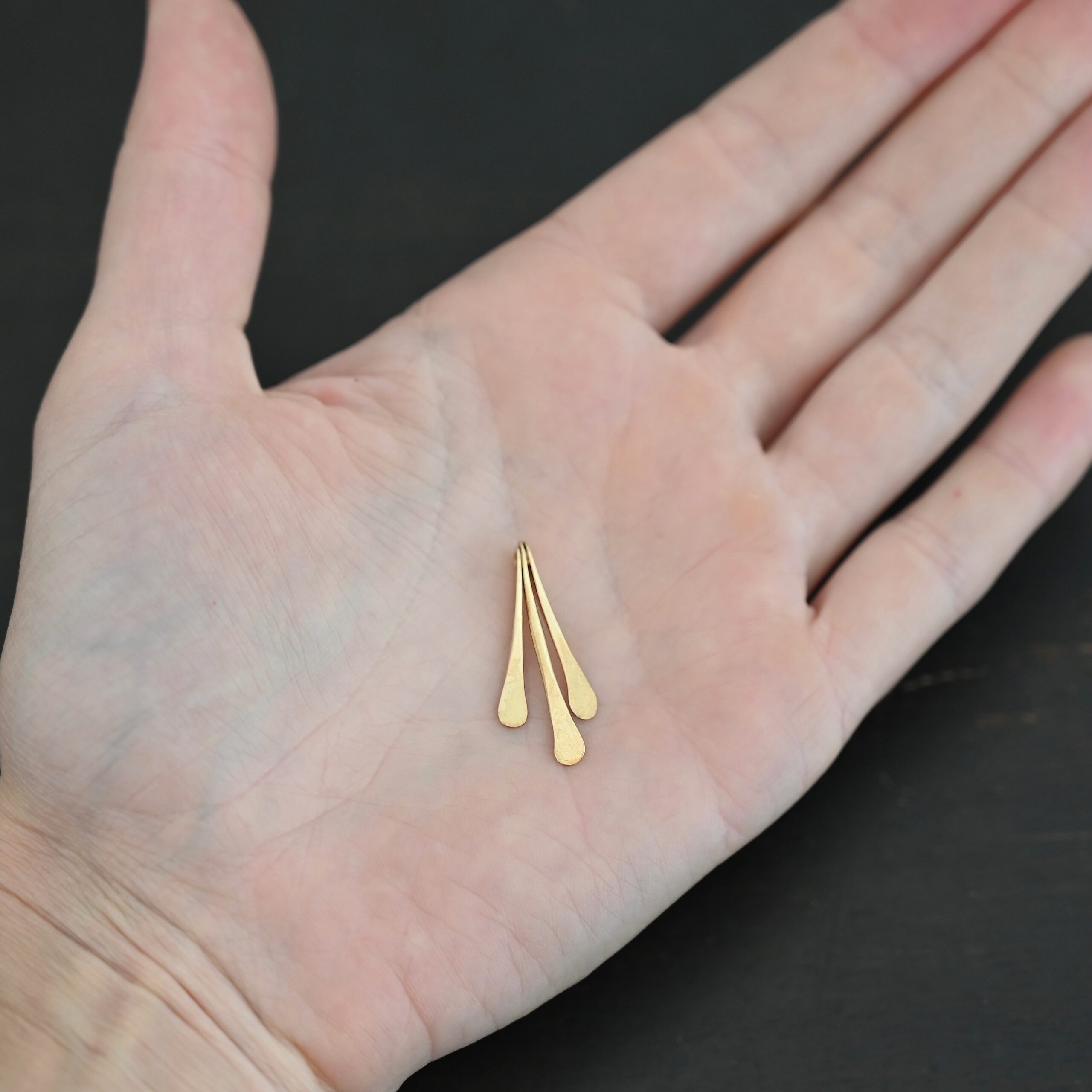 Necklace Component - gold filled shown in hand