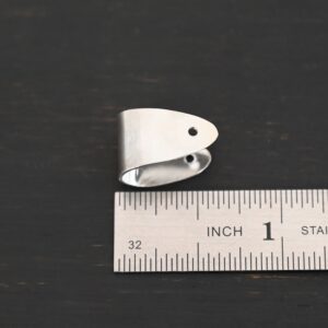 Handmade Sterling Silver Pinch Bail