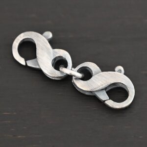 Sterling Silver Double Figure Eight Lobster Claw Clasp – Faith