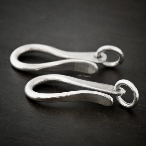 Harrison Hook Clasp - shiny shown on dark background