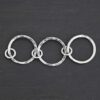 Elliot Hammered Bracelet Extension - shiny shown on dark background